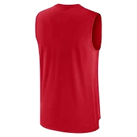 Débardeur Nike pour homme Atlanta Braves Exceed Performance rouge
