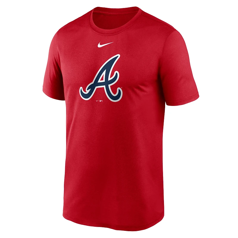 Men's Nike  Red Atlanta Braves Legend Fuse Large Logo Dri-FIT T-Shirt
