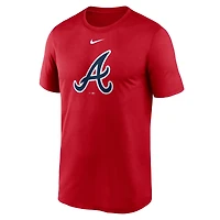 Men's Nike  Red Atlanta Braves Legend Fuse Large Logo Performance T-Shirt