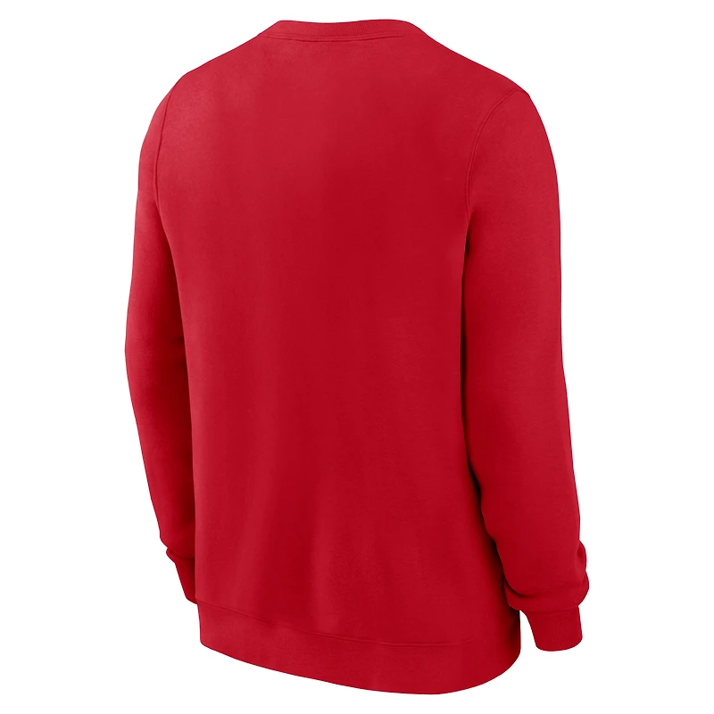 Men's Nike Red Atlanta Braves Sweatshirt