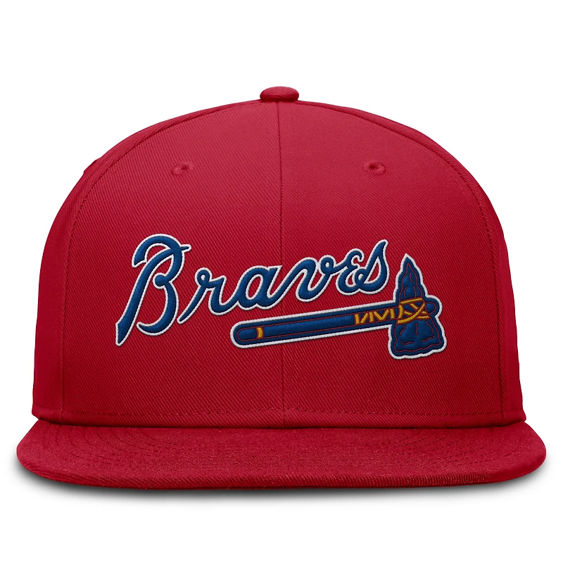 Men's Nike Red Atlanta Braves True Performance Fitted Hat