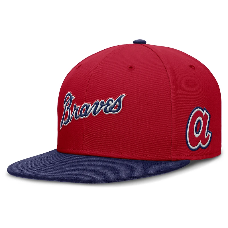 Casquette Nike True Performance rouge des Braves d'Atlanta pour homme