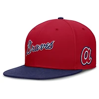 Casquette Nike True Performance rouge des Braves d'Atlanta pour homme
