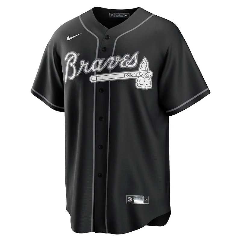 Maillot de joueur réplique Nike Ronald Acuña Jr. des Atlanta Braves pour homme, noir