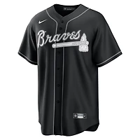 Maillot de joueur réplique Nike Ronald Acuña Jr. des Atlanta Braves pour homme, noir