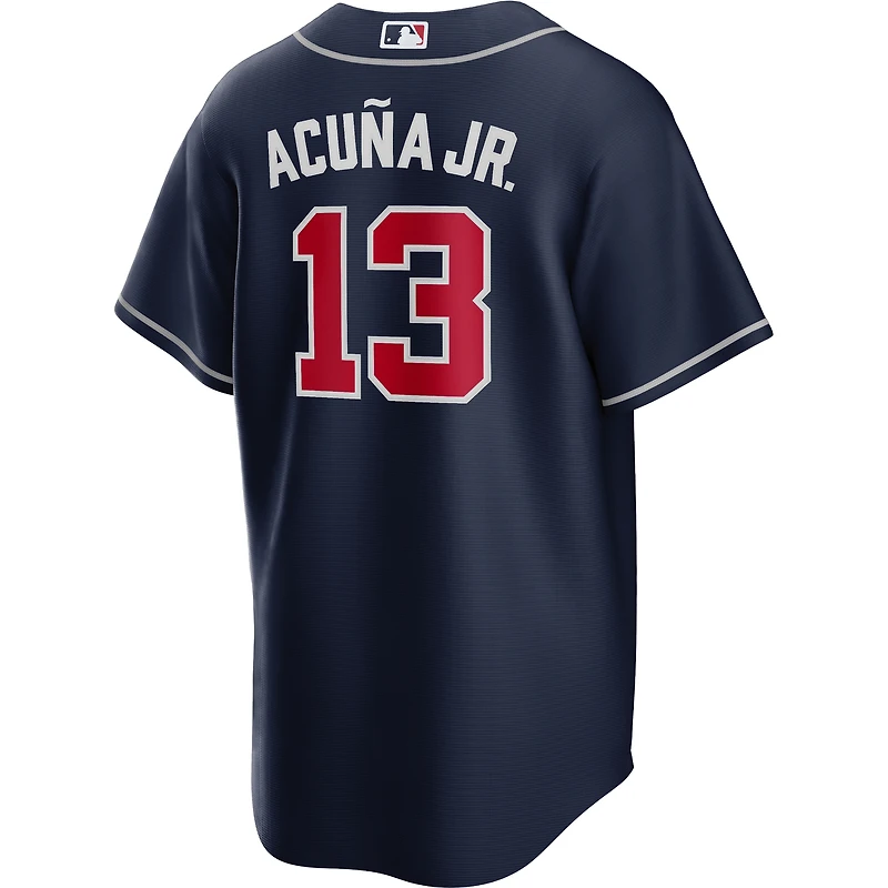 Men's Nike Ronald Acuña Jr. Navy Atlanta Braves Big & Tall Alternate Replica Player Jersey