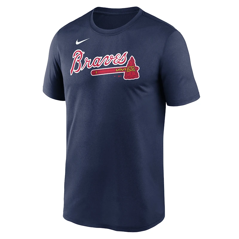Men's Nike Ronald Acuña Jr. Navy Atlanta Braves Legend Name & Number Performance T-Shirt