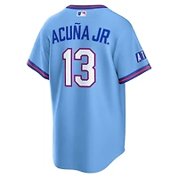 Men's Nike Ronald Acuña Jr. Powder Blue Atlanta Braves 2026 City Connect Stadium Jersey