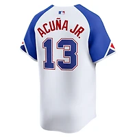 Maillot Nike Ronald Acuña Jr. Atlanta Braves City Connect Limited pour homme, blanc