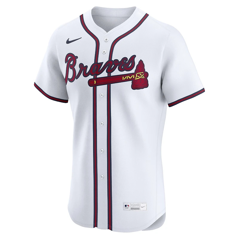 Men's Nike Ronald Acuña Jr. White Atlanta Braves Home Elite Player Jersey