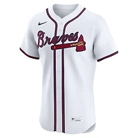 Men's Nike Ronald Acuña Jr. White Atlanta Braves Home Elite Player Jersey