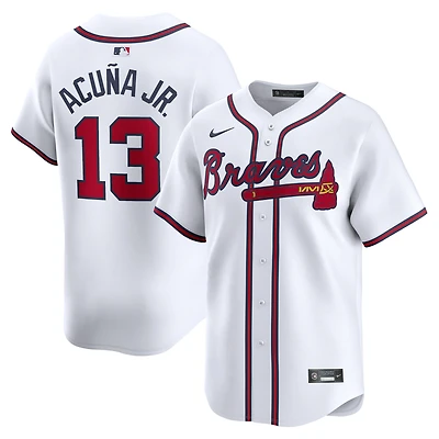 Maillot de joueur Nike Ronald Acuña Jr. Atlanta Braves Home Limited pour homme, blanc