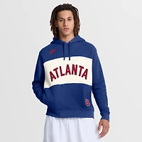 Sweat à capuche Nike Royal Atlanta Braves 1974 Cooperstown Collection Legacy Color-Block pour homme