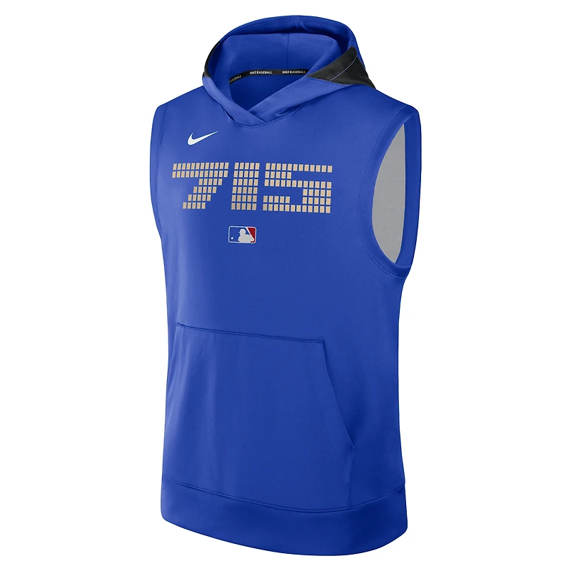 Men's Nike Royal Atlanta Braves 2025 City Connect Authentic Collection Dri-FIT Sleeveless Hoodie