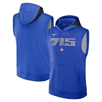 Men's Nike Royal Atlanta Braves 2025 City Connect Authentic Collection Dri-FIT Sleeveless Hoodie