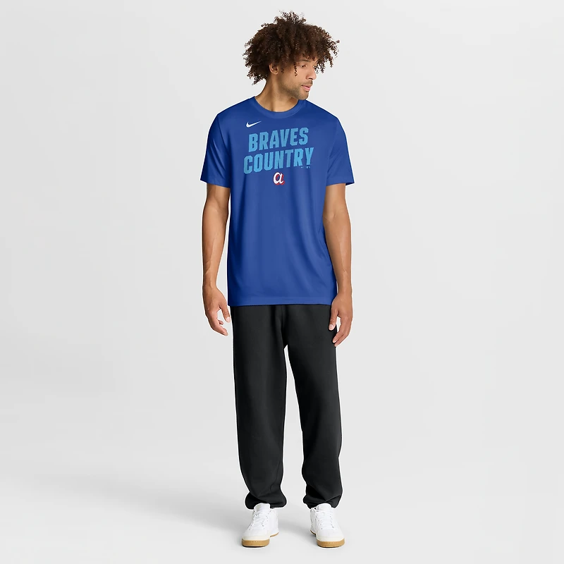 Men's Nike Royal Atlanta Braves 2026 City Connect Team Phrase Script Dri-FIT T-Shirt