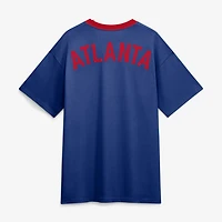Men's Nike Royal Atlanta Braves Cooperstown Collection Ringer T-Shirt