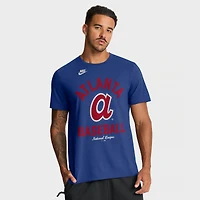 T-shirt Nike Royal Atlanta Braves Cooperstown Collection pour homme