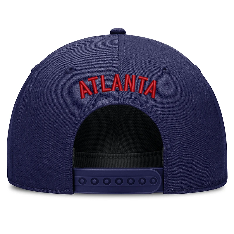 Casquette ajustable Nike Royal Atlanta Braves Cooperstown Rise pour homme