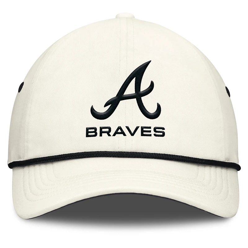 Men's Nike  Stone Atlanta Braves Club Adjustable Hat
