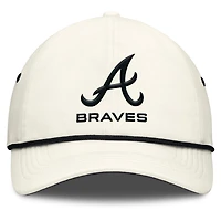 Men's Nike  Stone Atlanta Braves Club Adjustable Hat
