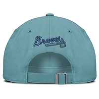 Casquette ajustable turquoise Nike pour homme, motif Atlanta Braves, fête des pères