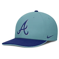 Men's Nike  Turquoise Atlanta Braves Father's Day Pro Performance Snapback Hat