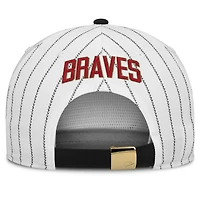 Men's Nike White/Black Atlanta Braves Cooperstown Collection Pro Adjustable Hat