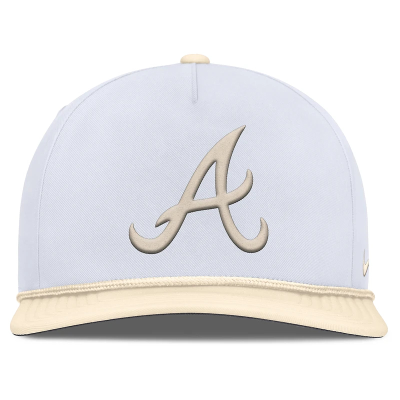 Men's Nike  White/Cream Atlanta Braves Pro Performance Snapback Hat