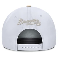 Men's Nike  White/Cream Atlanta Braves Pro Performance Snapback Hat