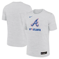 T-shirt Nike blanc Atlanta Braves Authentic Collection City Connect Velocity Dri-FIT pour homme