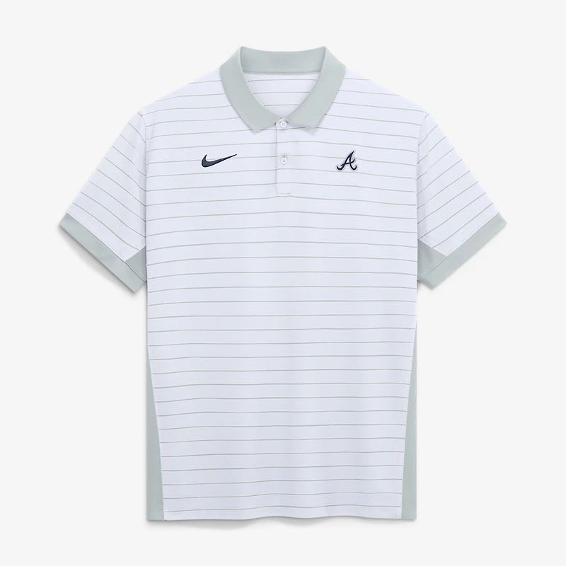 Men's Nike Atlanta Braves Authentic Collection Striped Victory Dri-FIT Polo