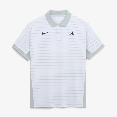 Men's Nike Atlanta Braves Authentic Collection Striped Victory Dri-FIT Polo