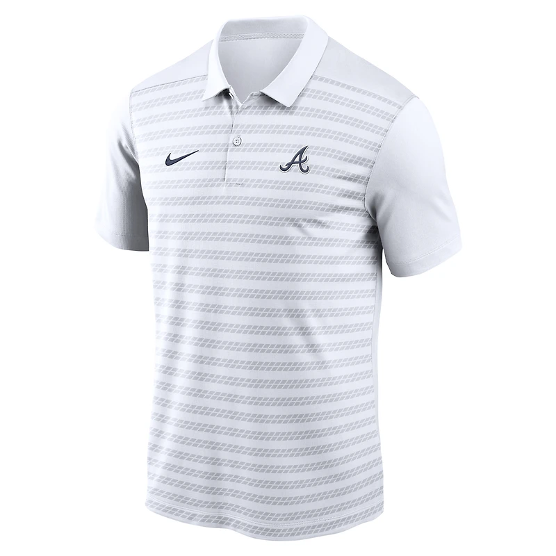 Polo Nike blanc Atlanta Braves Authentic Collection Victory Dri-FIT pour homme