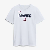 Men's Nike White Atlanta Braves Bold Team Name T-Shirt