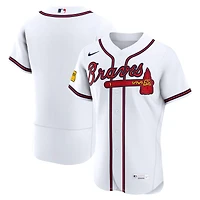 Maillot authentique domicile Nike blanc des Braves d'Atlanta pour homme