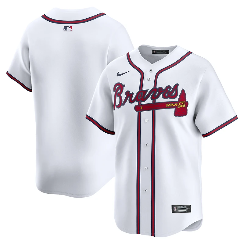 Men's Nike White Atlanta Braves Home Limited Jersey
