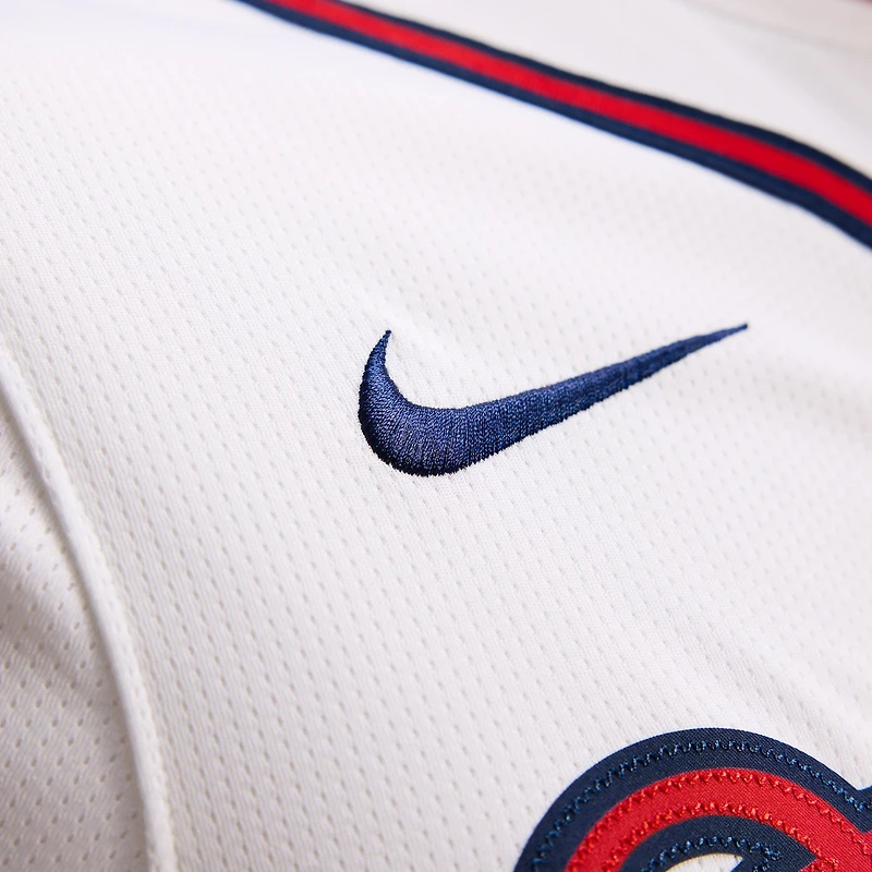 Maillot Nike Atlanta Braves Domicile Limité Blanc pour Homme