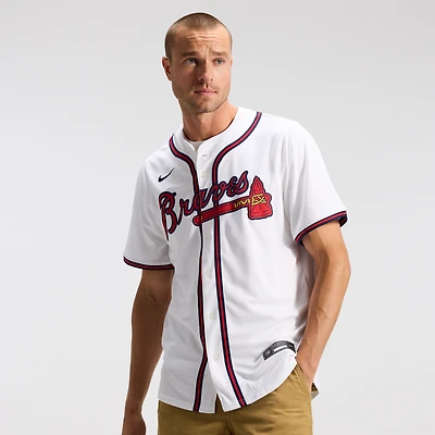 Maillot Nike Atlanta Braves Domicile Limité Blanc pour Homme