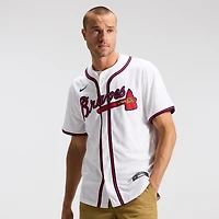 Maillot Nike Atlanta Braves Domicile Limité Blanc pour Homme