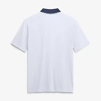 Polo rayé Vapor Dri-FIT blanc Nike Atlanta Braves pour homme