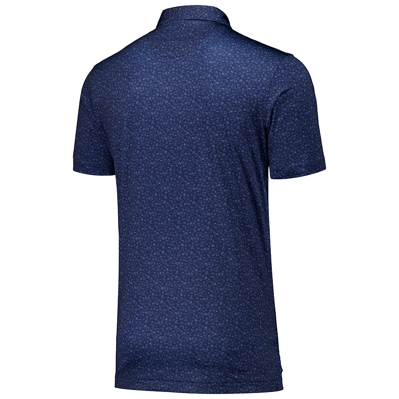 Men's Peter Millar Navy Atlanta Braves Batter Up Performance Jersey Polo
