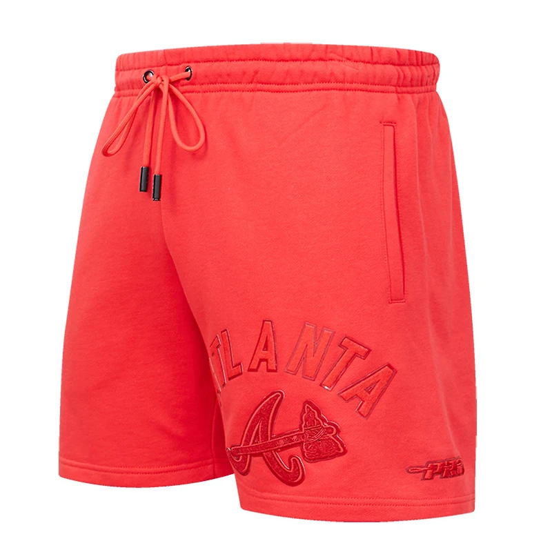 Short classique Pro Standard Atlanta Braves triple rouge pour homme