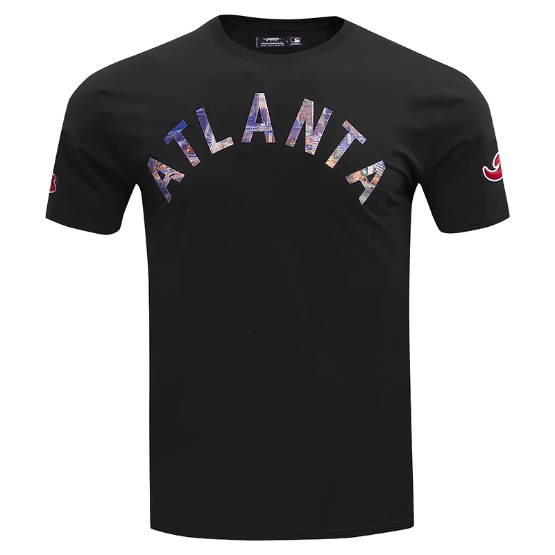 Men's Pro Standard Black Atlanta Braves Cityscape T-Shirt