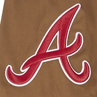 Veste marron à fermeture éclair intégrale Pro Standard des Braves d'Atlanta Paint The City pour hommes