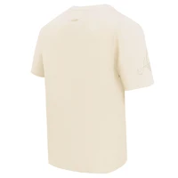 Men's Pro Standard Cream Atlanta Braves Neutral CJ Dropped Shoulders T-Shirt