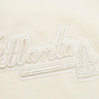 Men's Pro Standard Cream Atlanta Braves Neutral CJ Dropped Shoulders T-Shirt