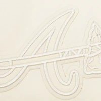 Men's Pro Standard Cream Atlanta Braves Neutral CJ Dropped Shoulders T-Shirt