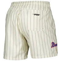 Short tissé classique rétro à fines rayures Atlanta Braves Pro Standard pour hommes