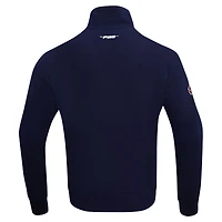 Veste de survêtement entièrement zippée Pro Standard Atlanta Braves Fast Lane pour hommes, bleu marine